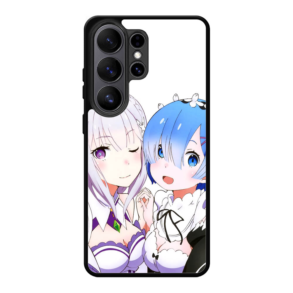 Emilia Rem Re Zero Anime Samsung Galaxy S26 Ultra phone case with DC0603 design