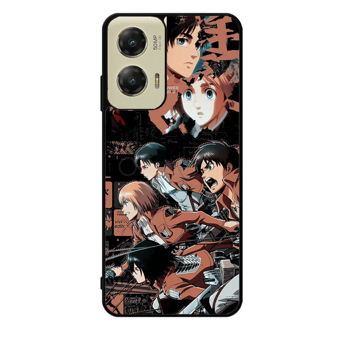 Eren Mikasa Attack On Titan Motorola Moto G Stylus 5G 2024 Case