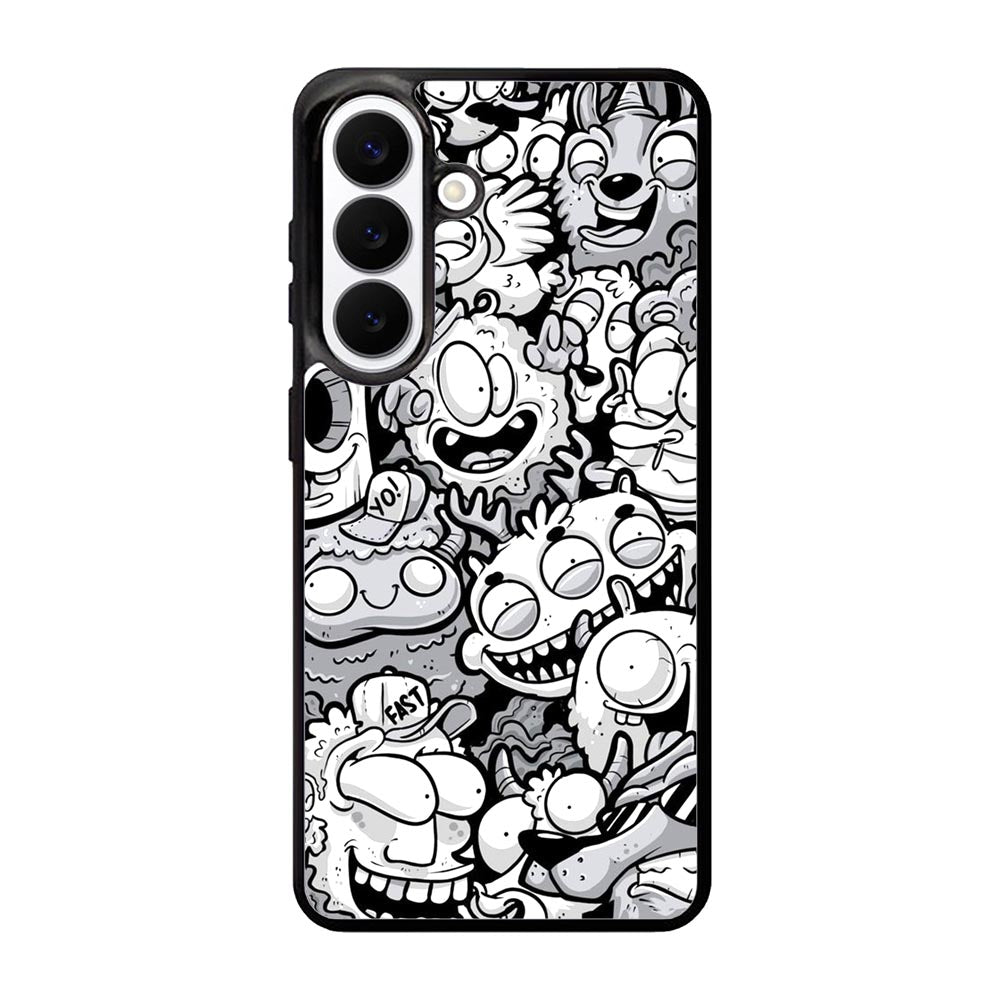 Doodle Art Cartoon Samsung Galaxy S26 phone case
